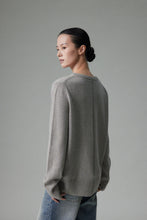 Cargar imagen en el visor de la galería, Sibem Merino Wool Cashmere Round Neck Sweater
