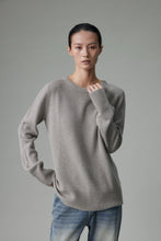 Cargar imagen en el visor de la galería, Sibem Merino Wool Cashmere Round Neck Sweater
