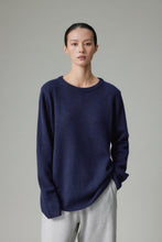 Cargar imagen en el visor de la galería, Sibem Merino Wool Cashmere Round Neck Sweater
