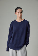 Cargar imagen en el visor de la galería, Sibem Merino Wool Cashmere Round Neck Sweater
