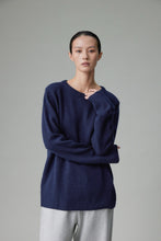 Cargar imagen en el visor de la galería, Sibem Merino Wool Cashmere Round Neck Sweater
