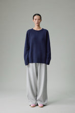 Cargar imagen en el visor de la galería, Sibem Merino Wool Cashmere Round Neck Sweater
