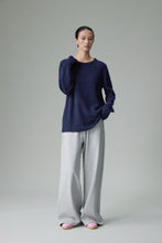 Cargar imagen en el visor de la galería, Sibem Merino Wool Cashmere Round Neck Sweater

