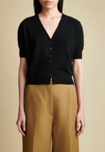 Charger l&#39;image dans la galerie, Diana Premier Cashmere Short-Sleeve V-Neck Cardigan
