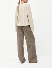 Load image into Gallery viewer, Monica Wool and Cashmere Twisted V-Neck Sweater
