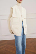 Load image into Gallery viewer, Crush Custom Made Tweed Wool Pockets Vest
