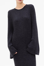 Load image into Gallery viewer, Elegance Wool Cable Knit Dress
