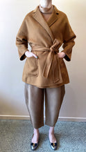 Load image into Gallery viewer, AIMAI Bathrobe Cropped Cashmere Wool Coat
