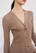 Load image into Gallery viewer, Edition Wool Rib-Knitted Cardigan
