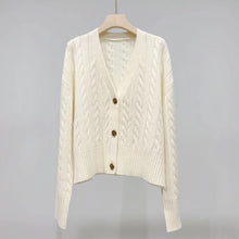 Load image into Gallery viewer, Monet Cable Cashmere Wool Cardigan
