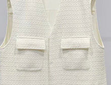 将图片加载到图库查看器，Crush Custom Made Tweed Wool Pockets Vest
