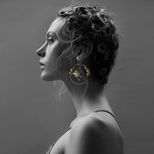 Load image into Gallery viewer, Grace Gold Hoops
