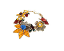 将图片加载到图库查看器，Bohemian Style Personalized Crystal Flower Necklac
