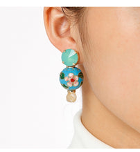 Cargar imagen en el visor de la galería, Sagarmatha Cloisonné Earrings
