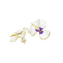 Load image into Gallery viewer, Belle Orchid Clip Earrings
