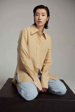 画像をギャラリービューアに読み込む, Helen Striped Cotton-Poplin Shirt
