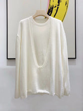 将图片加载到图库查看器，Mesa Classic Premier Cashmere U-Neck Sweater
