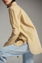 将图片加载到图库查看器，Helen Striped Cotton-Poplin Shirt

