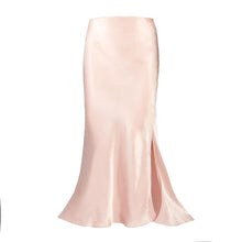 Load image into Gallery viewer, Dolly Side Cut Silk Satin Skirt
