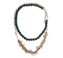 Cargar imagen en el visor de la galería, Handmade Fresh Water Pearl Natural Stone Irregular Design Necklace
